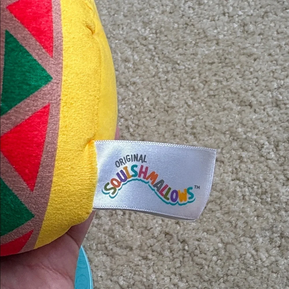 Squishmallows Gideon Guacamole and Chips Plush Toy Green Stuffed Toy 5”